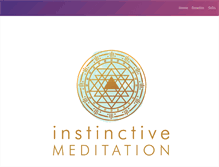 Tablet Screenshot of instinctivemeditation.com